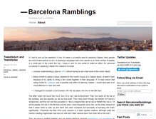 Tablet Screenshot of barcelonaramblings.wordpress.com