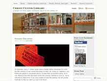 Tablet Screenshot of christcenterlibrary.wordpress.com