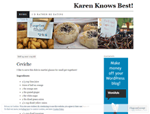 Tablet Screenshot of karenknowsbest.wordpress.com