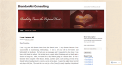 Desktop Screenshot of brandonaki.wordpress.com