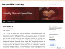 Tablet Screenshot of brandonaki.wordpress.com