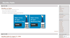 Desktop Screenshot of blackboxradio.wordpress.com
