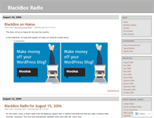 Tablet Screenshot of blackboxradio.wordpress.com