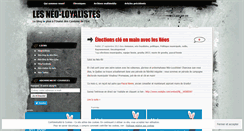 Desktop Screenshot of neoloyalistes.wordpress.com