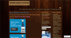 Desktop Screenshot of climateactionmontreal.wordpress.com