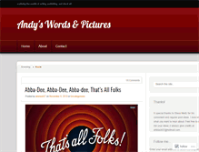 Tablet Screenshot of andyswordsandpictures.wordpress.com