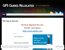 Tablet Screenshot of gpsguides.wordpress.com