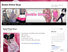 Tablet Screenshot of barbieshop.wordpress.com