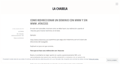 Desktop Screenshot of lachabela.wordpress.com