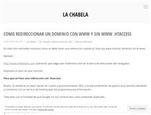 Tablet Screenshot of lachabela.wordpress.com