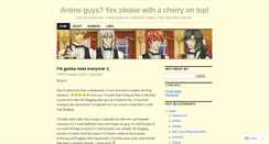 Desktop Screenshot of animeguyspl0x.wordpress.com