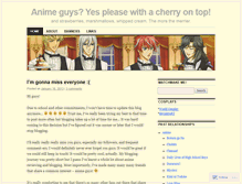 Tablet Screenshot of animeguyspl0x.wordpress.com