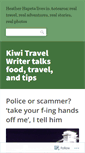 Mobile Screenshot of kiwitravelwriter.wordpress.com