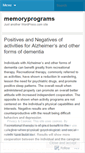 Mobile Screenshot of memoryprograms.wordpress.com