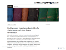 Tablet Screenshot of memoryprograms.wordpress.com