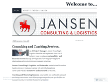Tablet Screenshot of jansenconsulting.wordpress.com