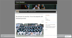 Desktop Screenshot of ferrobeisbol.wordpress.com