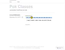 Tablet Screenshot of pokclasses.wordpress.com