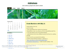 Tablet Screenshot of mimmoo.wordpress.com