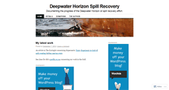 Desktop Screenshot of deepwaterspillrecovery.wordpress.com