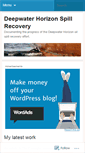 Mobile Screenshot of deepwaterspillrecovery.wordpress.com