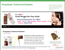 Tablet Screenshot of pengobatantradisionalkudiabetes.wordpress.com