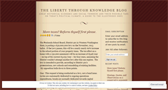 Desktop Screenshot of libertythruknowledge.wordpress.com