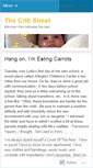 Mobile Screenshot of cribsheet.wordpress.com