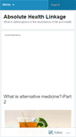 Mobile Screenshot of absolutehealthlinkage.wordpress.com