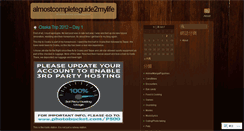 Desktop Screenshot of almostcompleteguide2mylife.wordpress.com