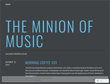 Tablet Screenshot of minionofmusic.wordpress.com