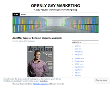 Tablet Screenshot of openlygaymarketing.wordpress.com