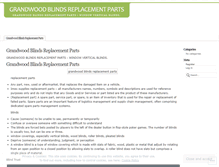Tablet Screenshot of grandwoodblindsreplacementpartsyodu.wordpress.com