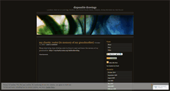Desktop Screenshot of disposabledrawings.wordpress.com