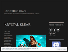 Tablet Screenshot of eccentricusagi.wordpress.com
