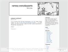 Tablet Screenshot of everydaypants.wordpress.com