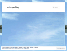 Tablet Screenshot of errinspelling.wordpress.com