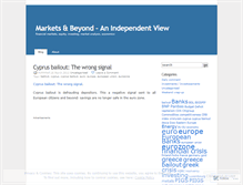 Tablet Screenshot of marketsandbeyond.wordpress.com
