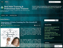 Tablet Screenshot of forsalestraining.wordpress.com