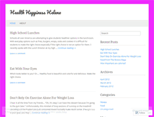 Tablet Screenshot of healthhappinesshelena.wordpress.com