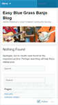 Mobile Screenshot of easybluegrassbanjo.wordpress.com