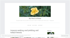 Desktop Screenshot of myheartathome.wordpress.com