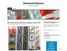 Tablet Screenshot of dermondpeterson.wordpress.com