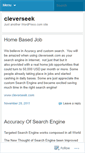 Mobile Screenshot of cleverseek.wordpress.com