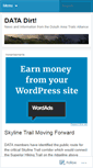 Mobile Screenshot of datadirt.wordpress.com