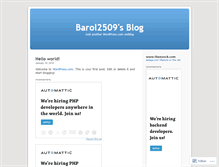 Tablet Screenshot of barol2509.wordpress.com