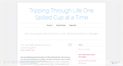 Desktop Screenshot of onespilledcup.wordpress.com