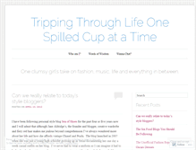 Tablet Screenshot of onespilledcup.wordpress.com