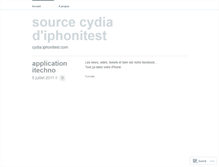 Tablet Screenshot of cydiaiphonitest.wordpress.com