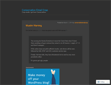 Tablet Screenshot of conservativeemailcrap.wordpress.com